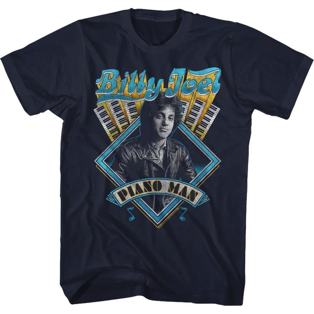 Billy Joel Piano Man T Shirt Classic Musician Album Cover Graphic Fan Tee 05